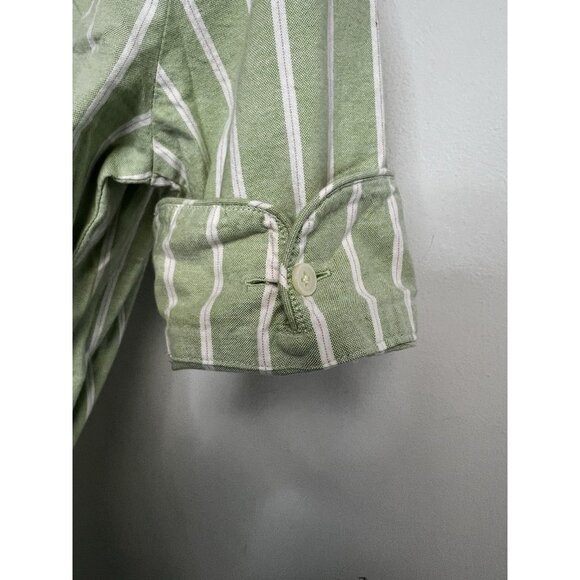 old navy 2005 preppy Y2K cotton striped shirt dress Belted Sz 1 NWT - Picture 9 of 12